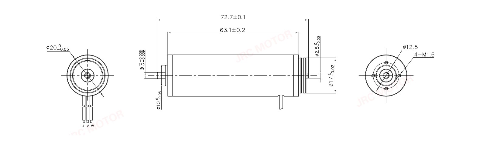 VEC-20 series Coreless motor design VEC-20 series Coreless motor design